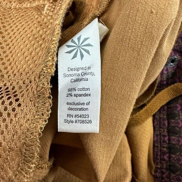 Athleta Women's Size 4 Pleated Corduroy A-Line Flare Mini Skirt Rust Brown - Picture 7 of 11